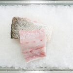 alaskan seiti fillets raw and cooked