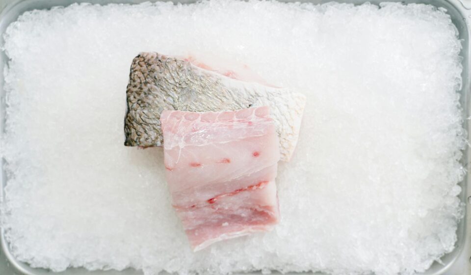 alaskan seiti fillets raw and cooked