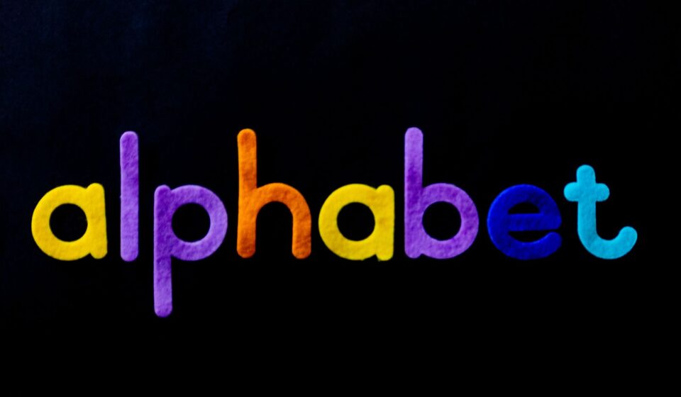 alphabet V word illustration