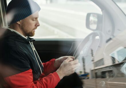 car sharing app interface