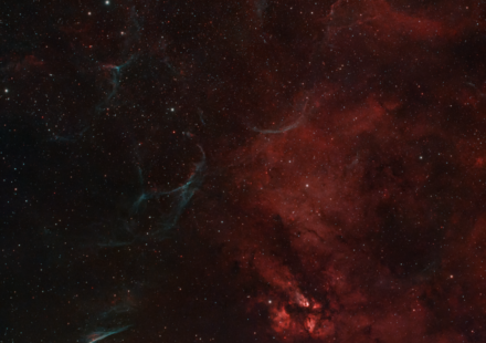 cosmic nebula and earth