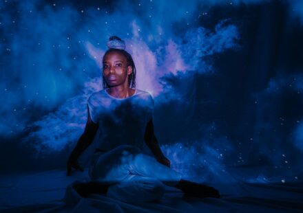 cosmic nebula and human brain