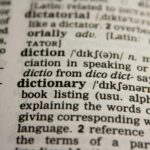 dictionary page