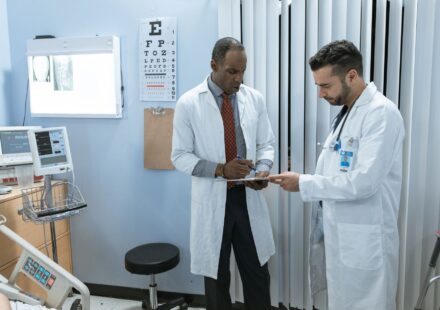 man discussing erectile dysfunction with doctor