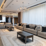 modern UK living room lighting