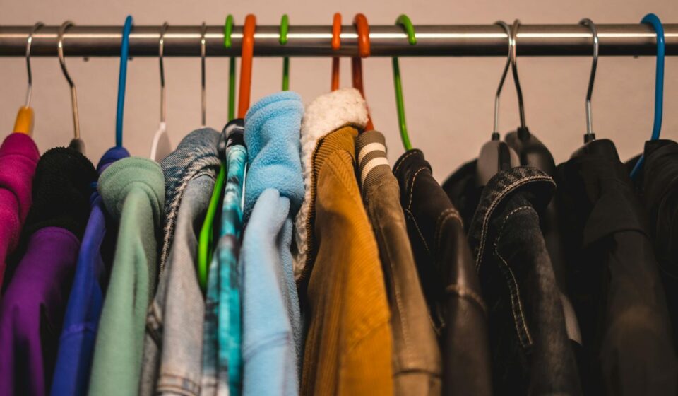 organised clothes closet