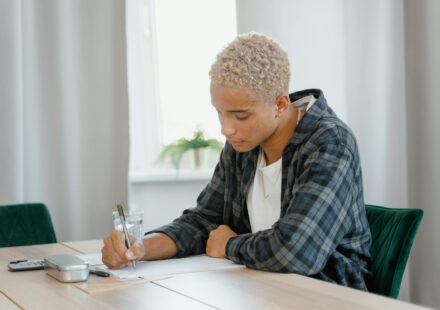 person learning new skill