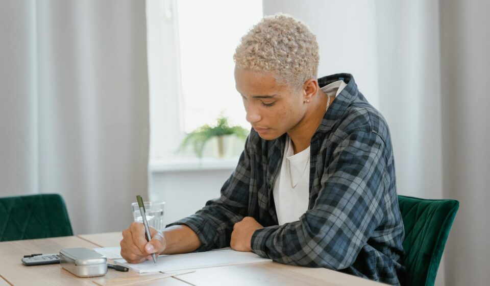 person learning new skill
