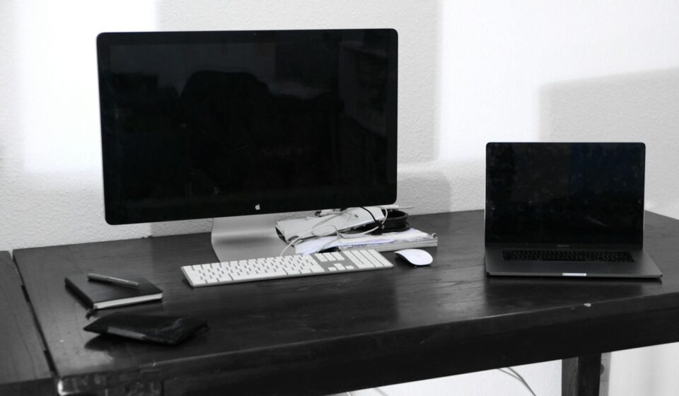 portable monitor on desk