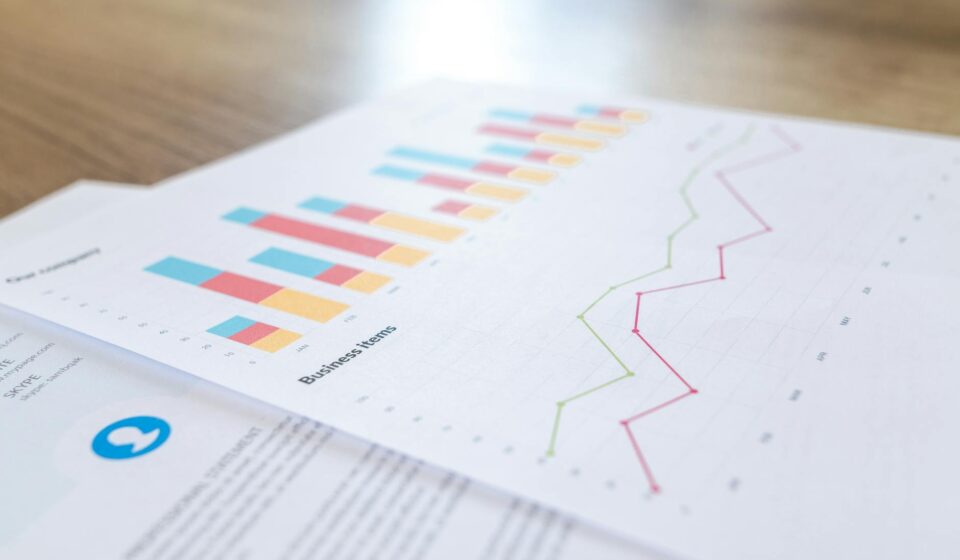 business financial analysis chart
