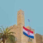 Croatian flag with text