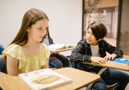 diverse students learning language arts