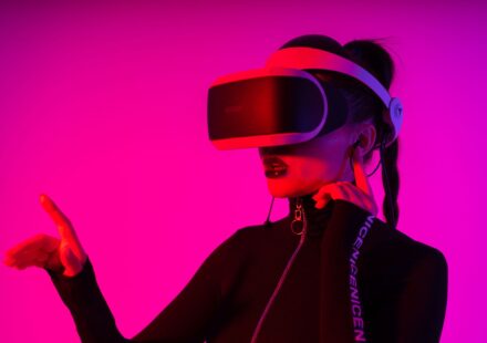 futuristic wearable technology concept