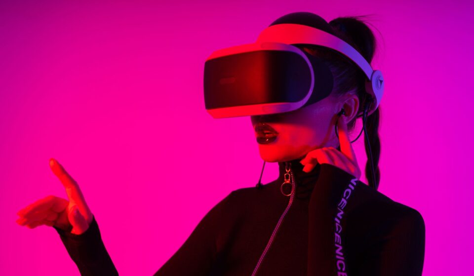 futuristic wearable technology concept