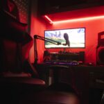 gaming setup RGB lights
