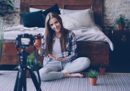 lifestyle blogger workspace