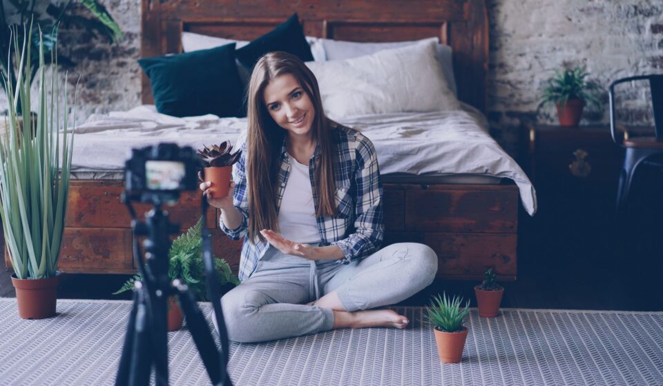 lifestyle blogger workspace