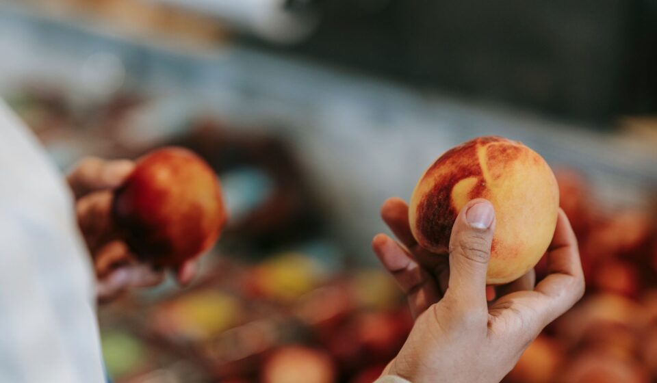person making healthy choice