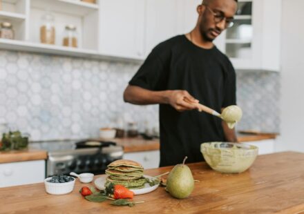 person making lifestyle change