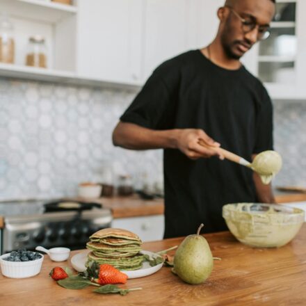person making lifestyle change