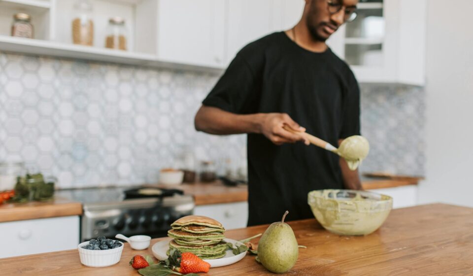 person making lifestyle change