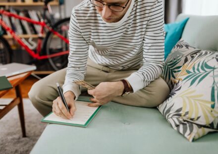 person planning lifestyle