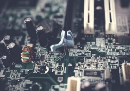 AI processing data in a circuit board