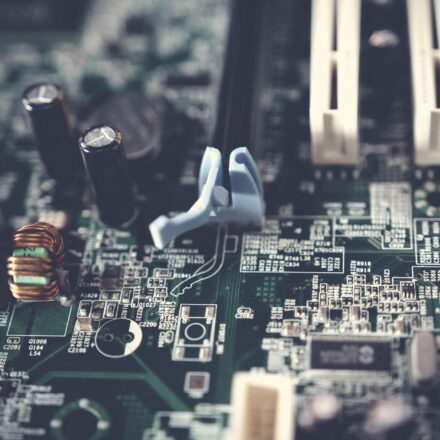 AI processing data in a circuit board