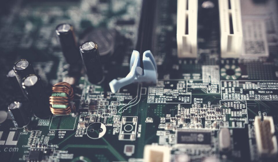 AI processing data in a circuit board