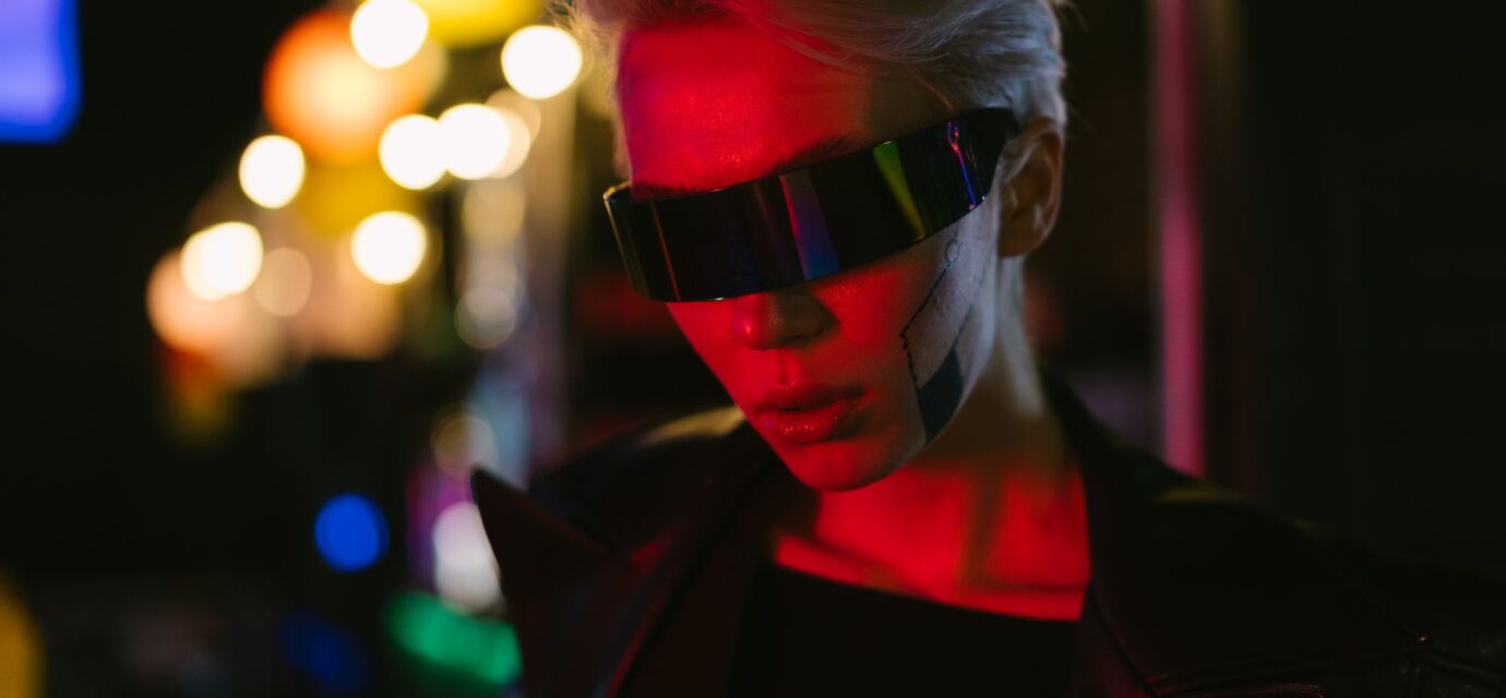 future augmented reality glasses concept