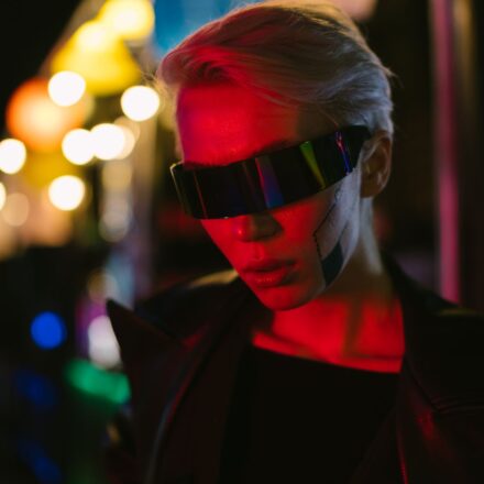 future augmented reality glasses concept