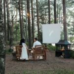 backyard movie night projector
